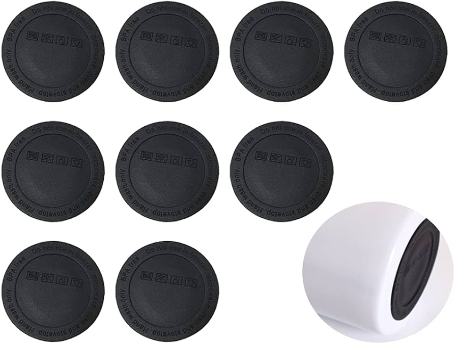 10 Pcs Rubber Bottoms for Sublimation Tumblers