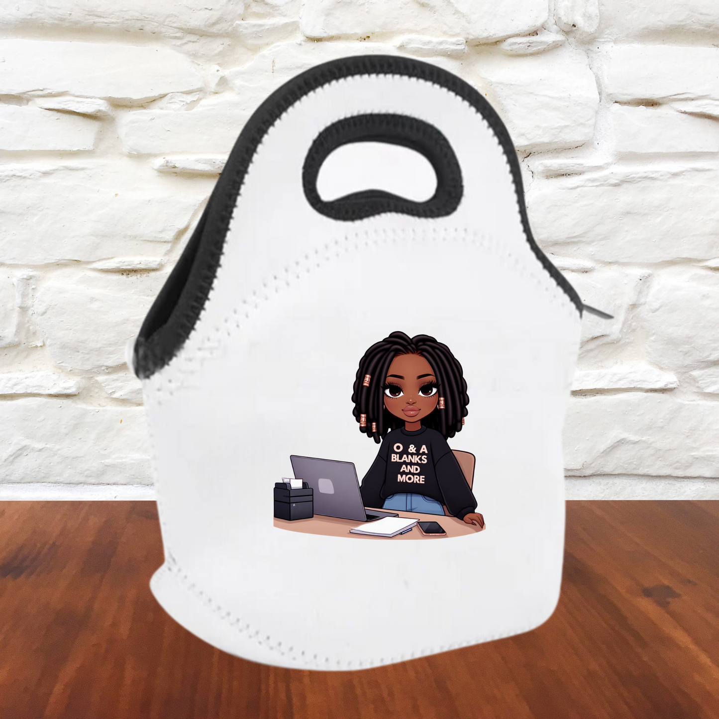 Sublimation Double-sided Neoprene lunch tote bags