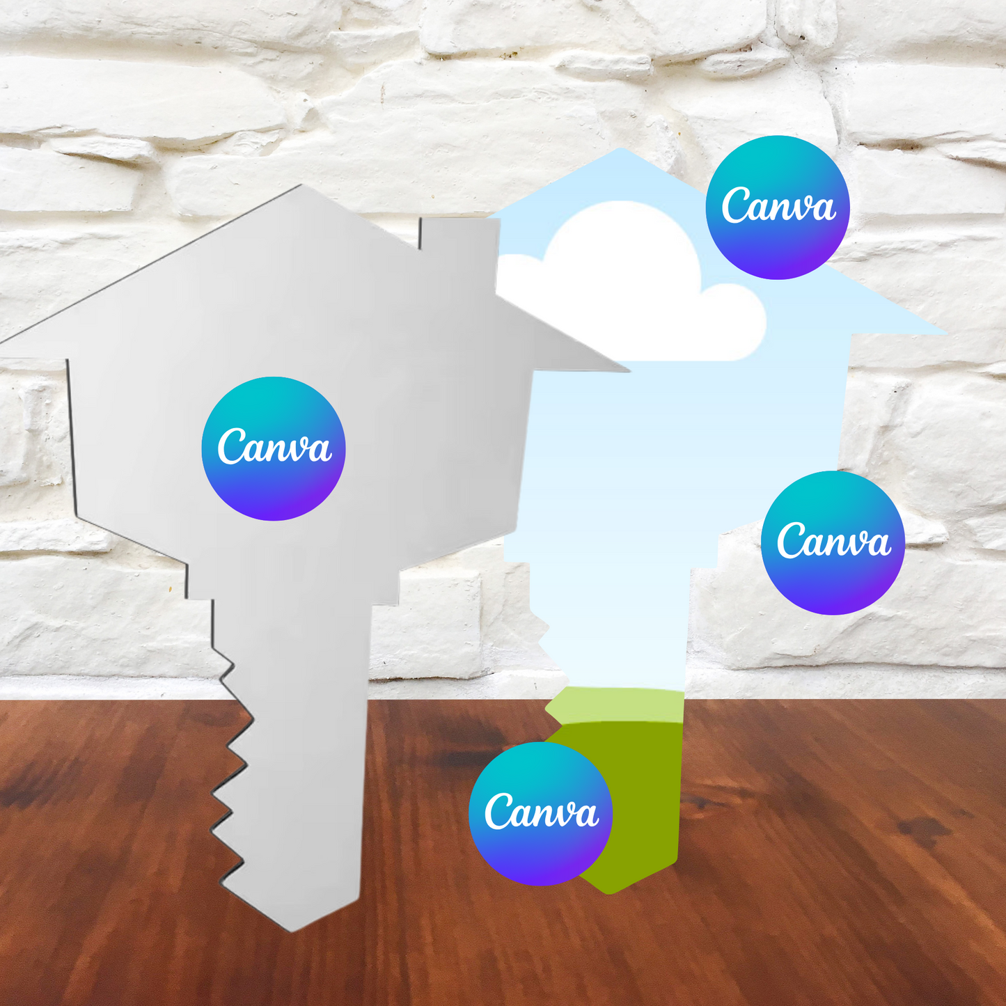 Realtor MDF Key Canva Template