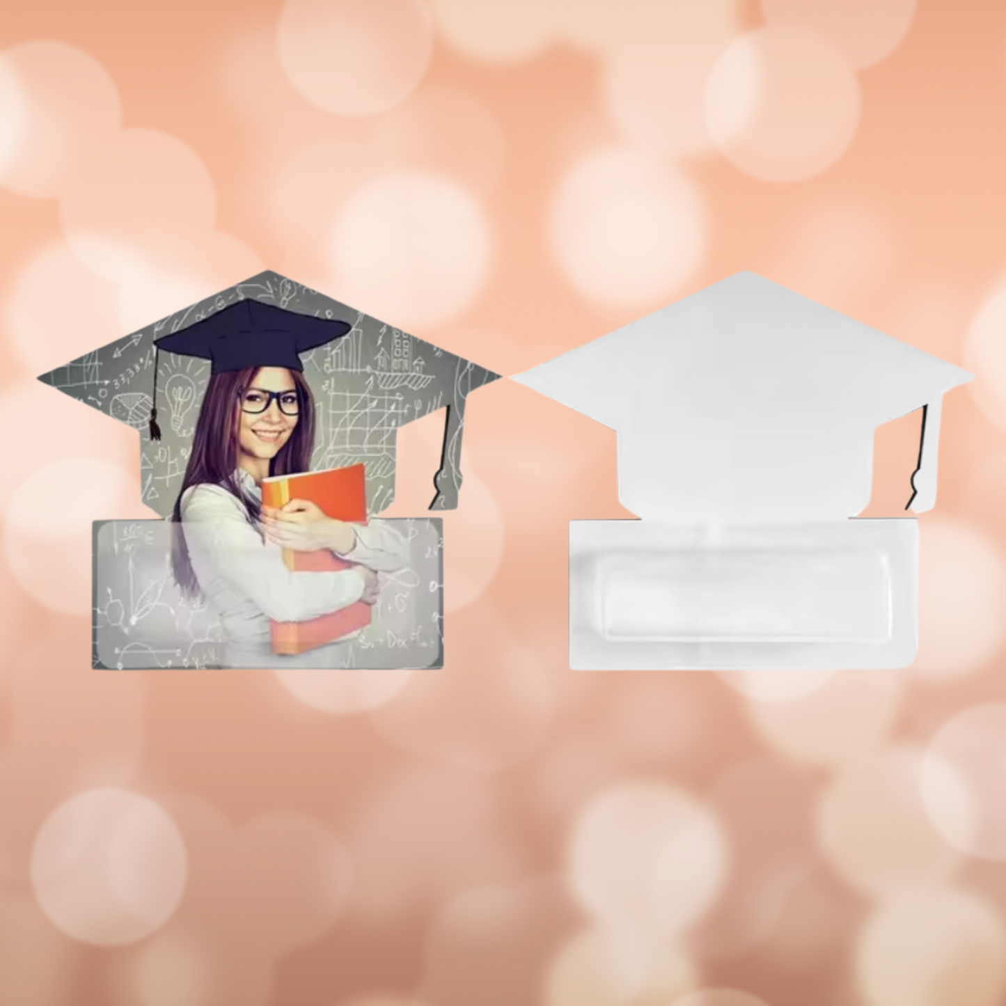 Grad Cap Sublimation Blank Double Sided Money Card Holder(Triple Pack)