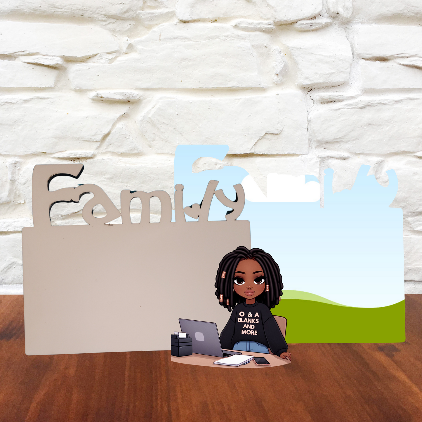 Family Sublimation MDF Photo Frame