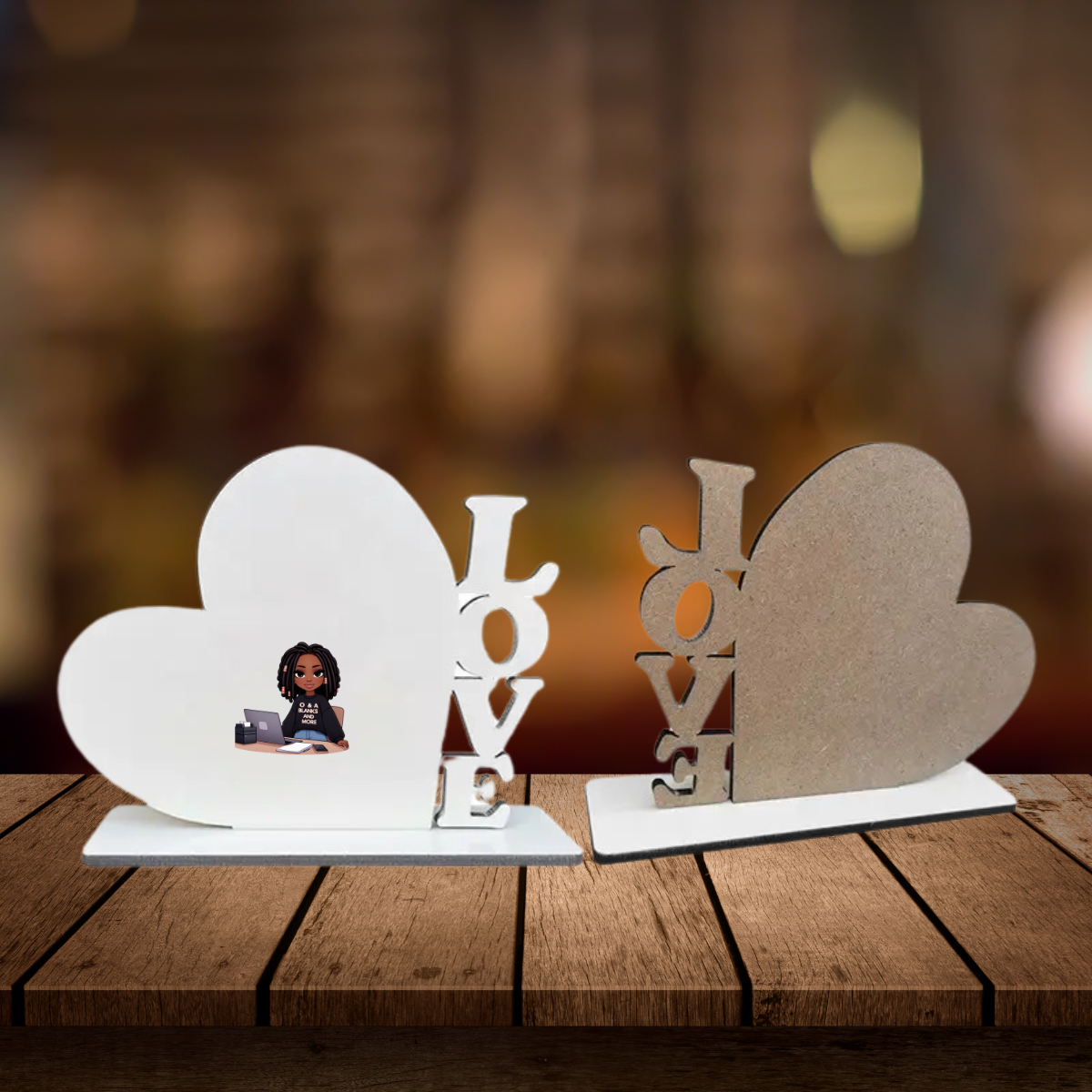 Love Sublimation Photo MDF Frame