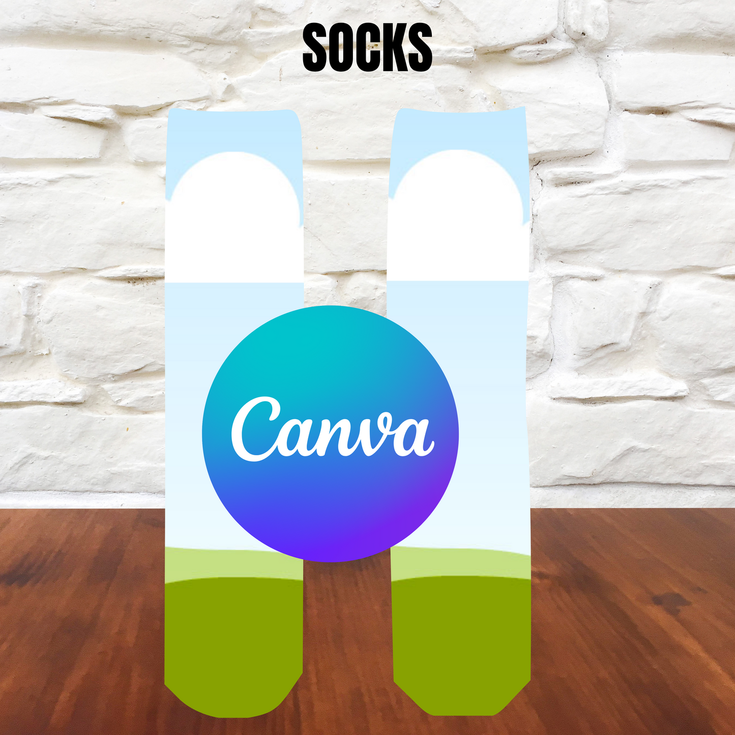 Socks Mockup Canva Template