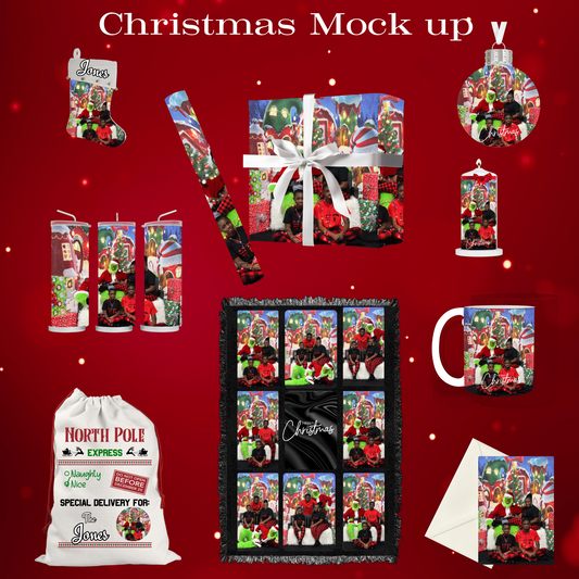 Christmas Mockup Canva  Template