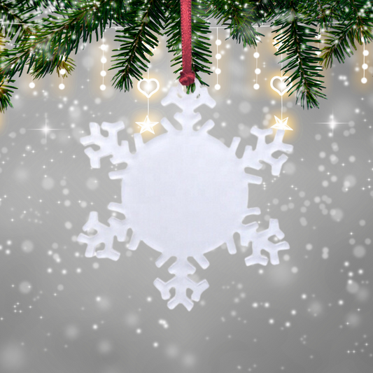 Acrylic Snowflake Sublimation Ornament