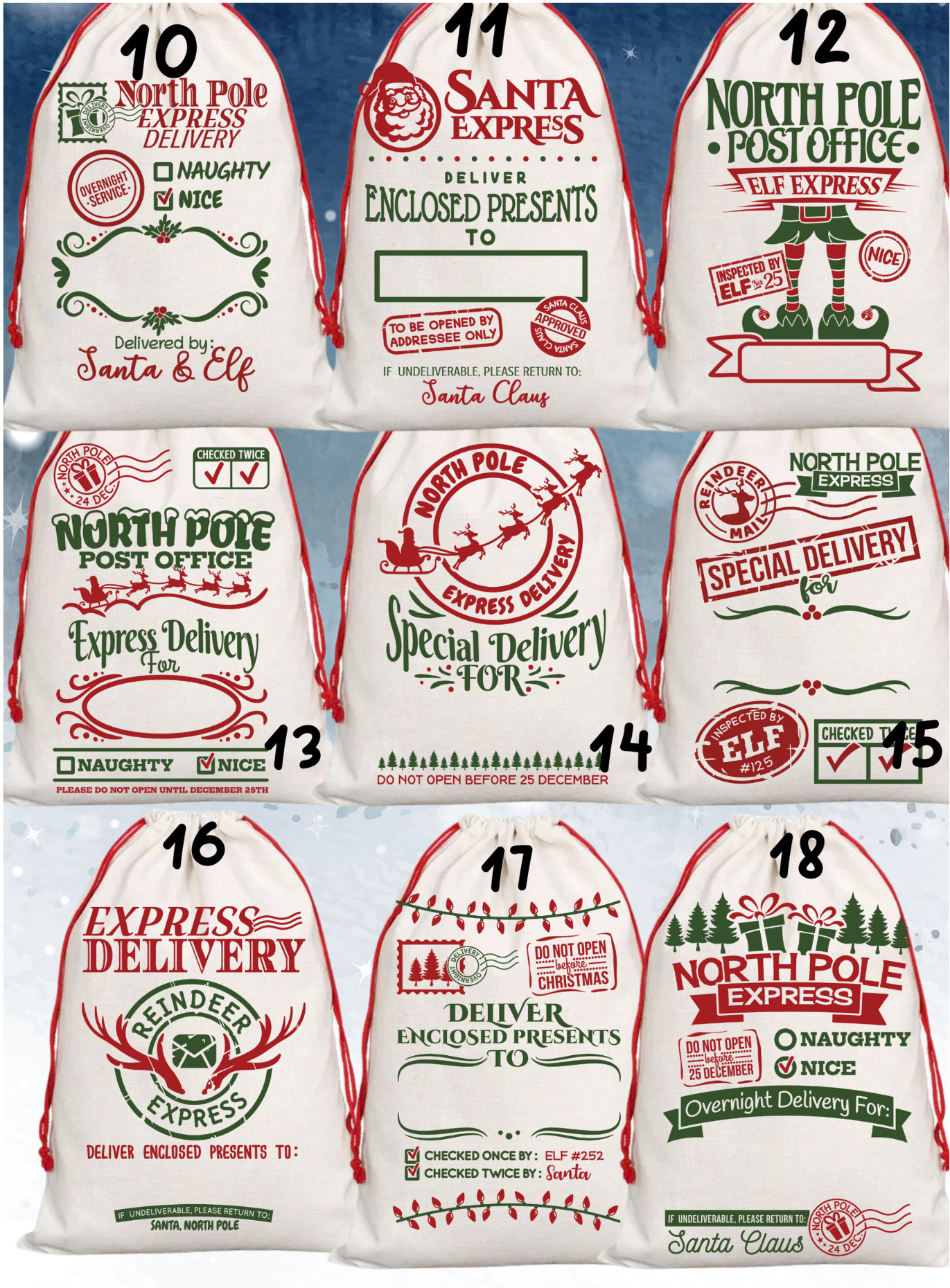 Customize Santa Sack