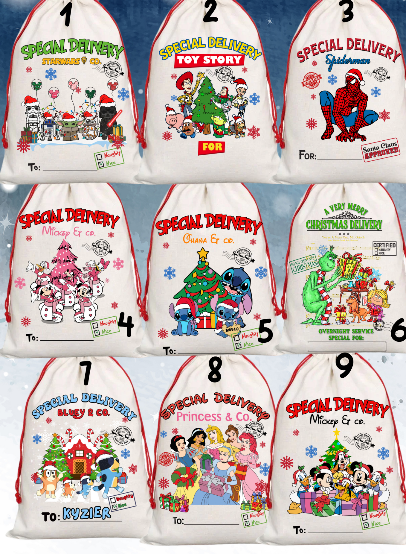 Customize Santa Sack