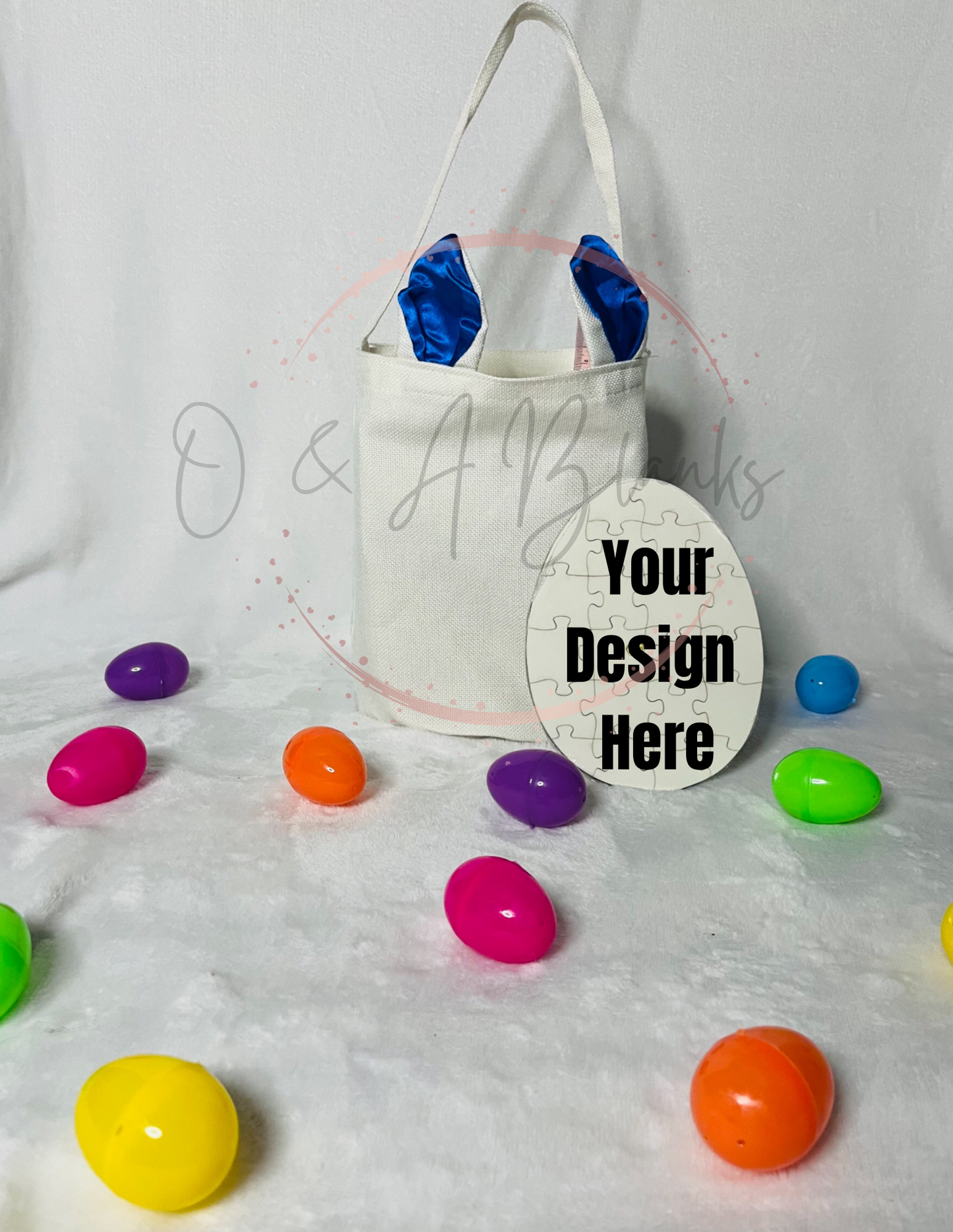 Easter Bundle Bunny Ears bag and Egg Shaped Puzzle Sublimation Bundle