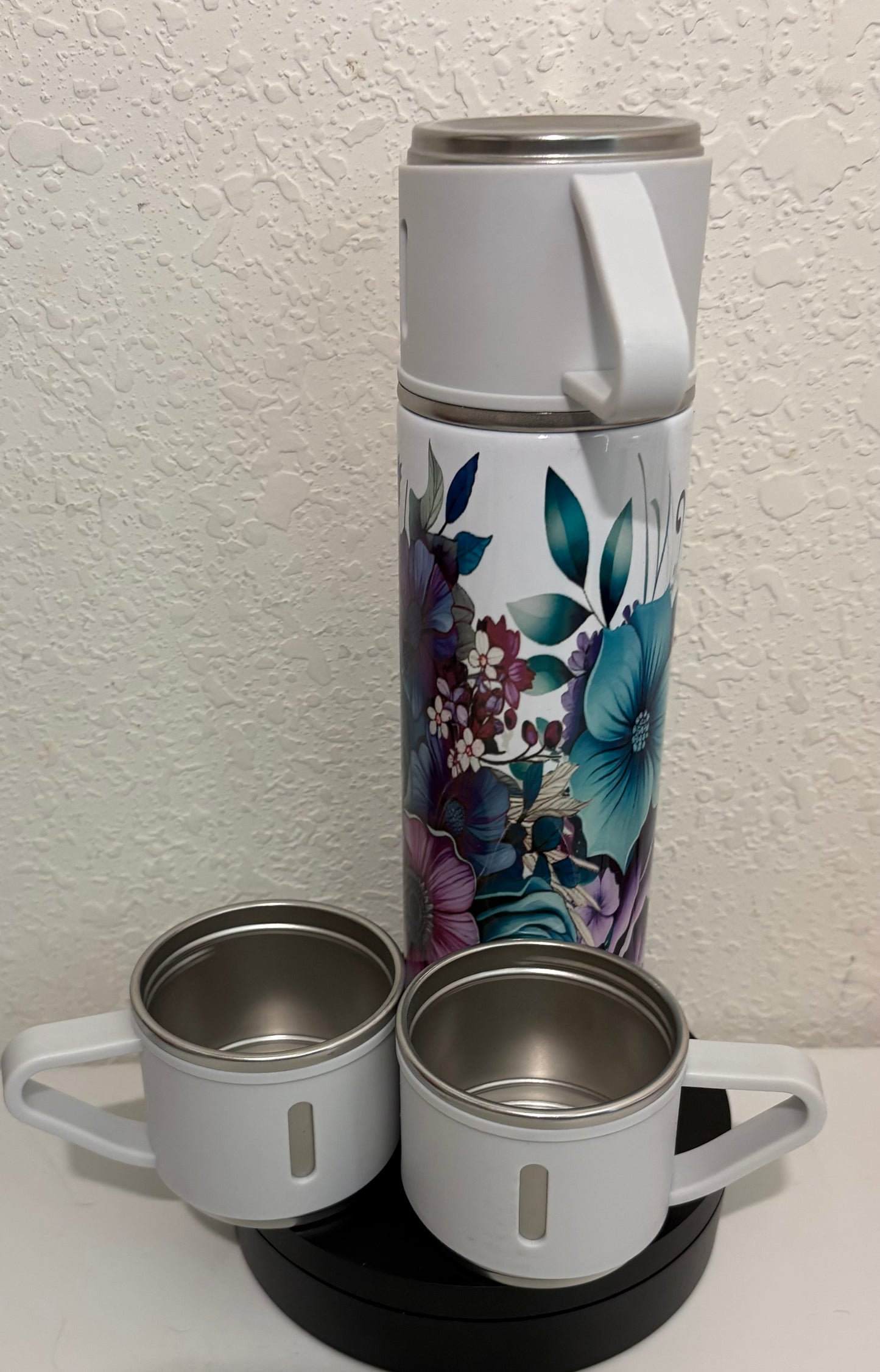 Sublimation Vacuum Flask Gift Set Box With 3 Mini Cups