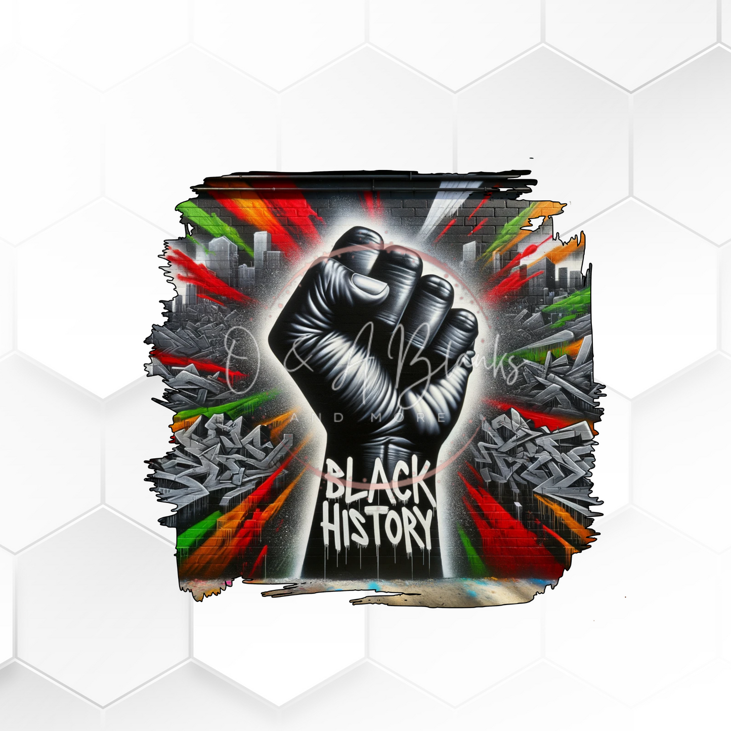 Black History Graffiti PNG