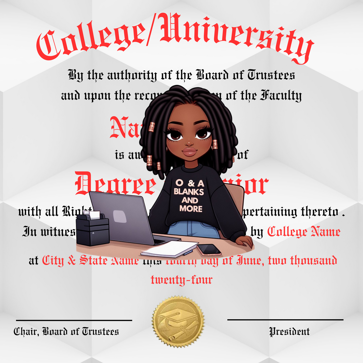 College Degree Template