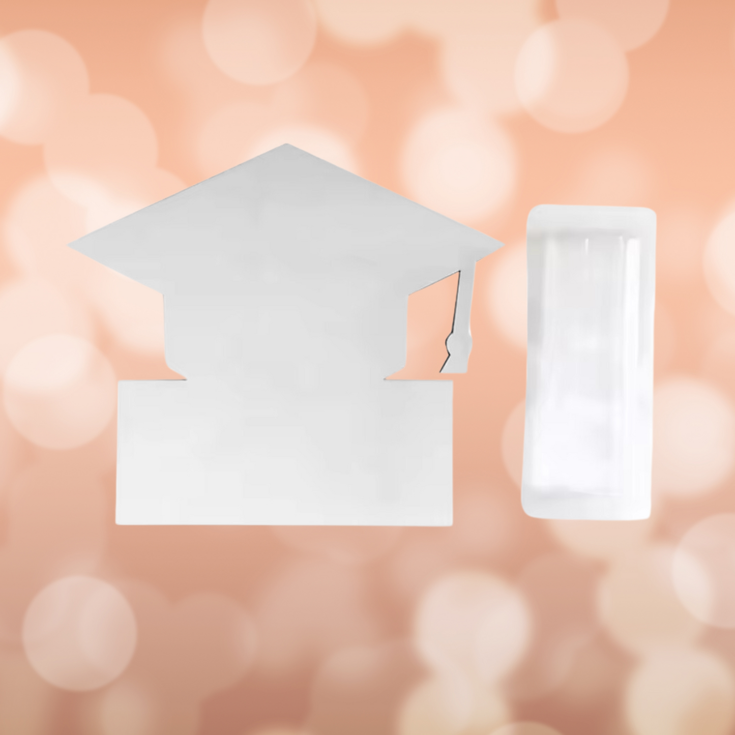 Grad Cap  Sublimation Blank Double Sided Money Card Holder(Triple Pack)