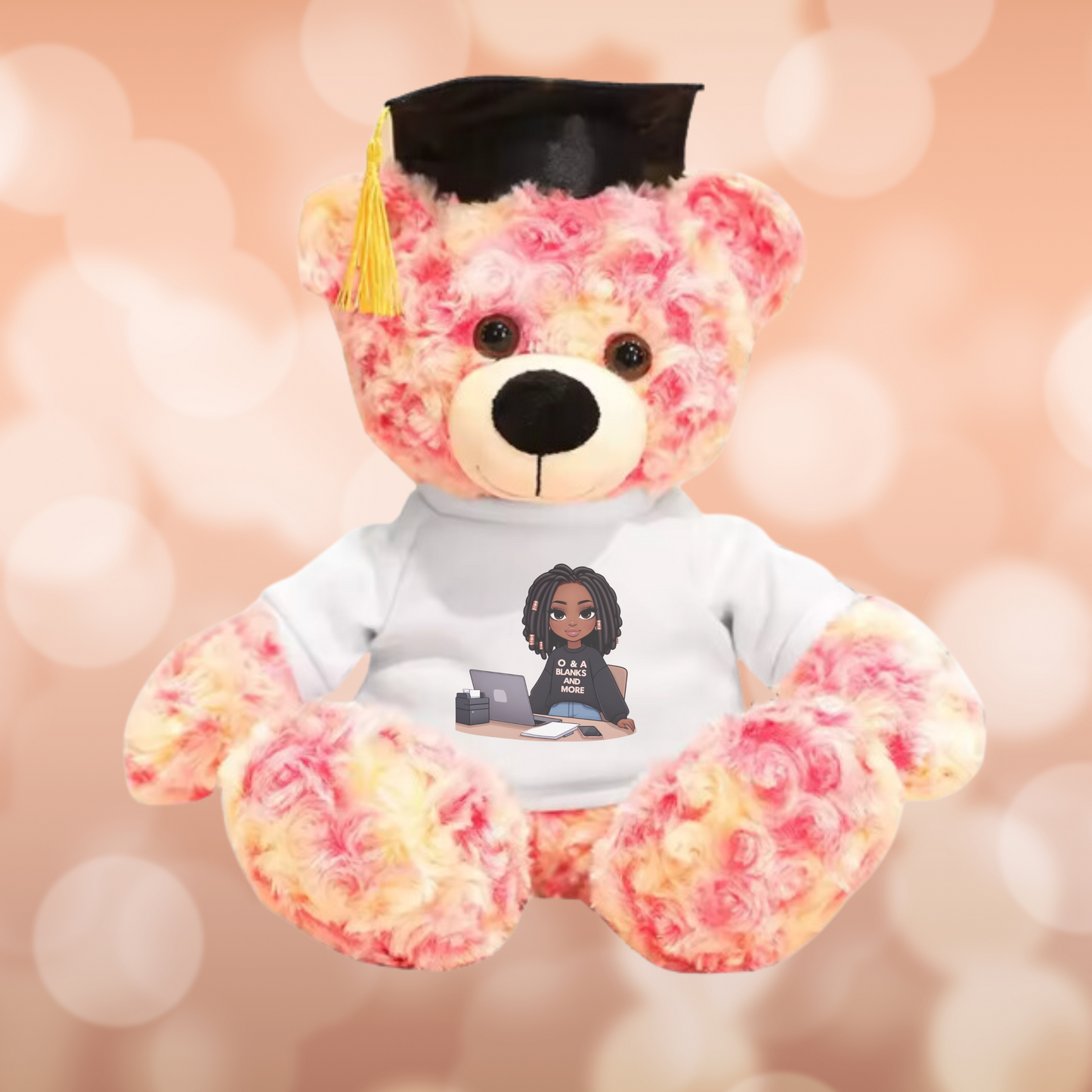 Sublimation Graduation Teddy Bear With Grad Cap