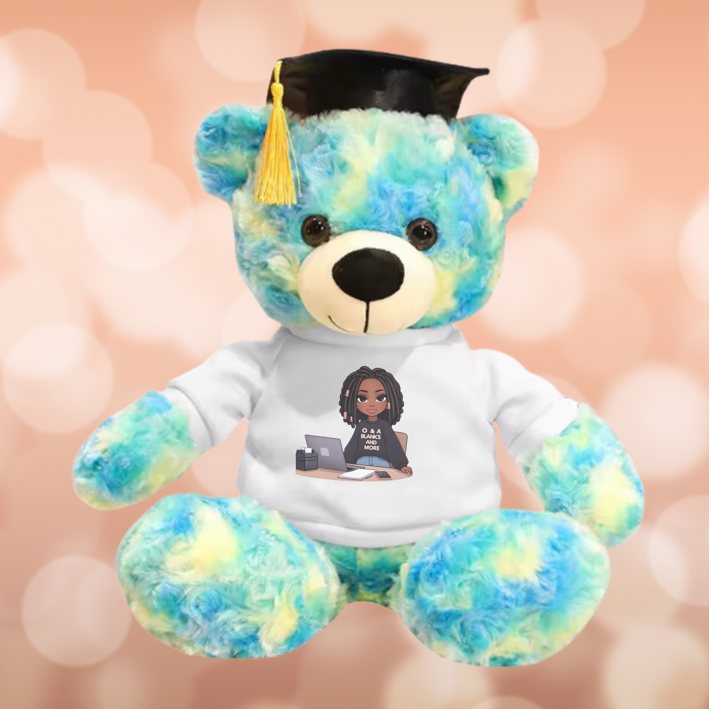 Sublimation Graduation Teddy Bear With Grad Cap