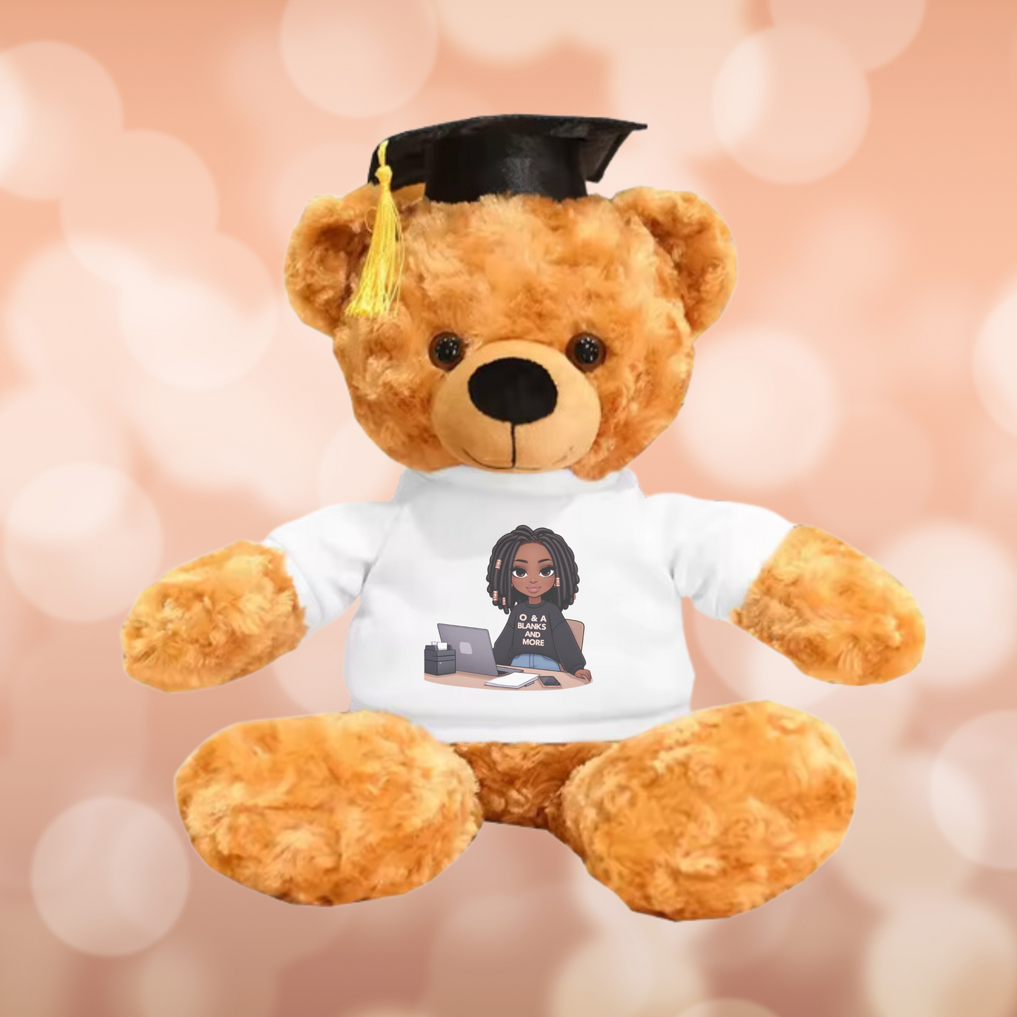 Sublimation Graduation Teddy Bear With Grad Cap