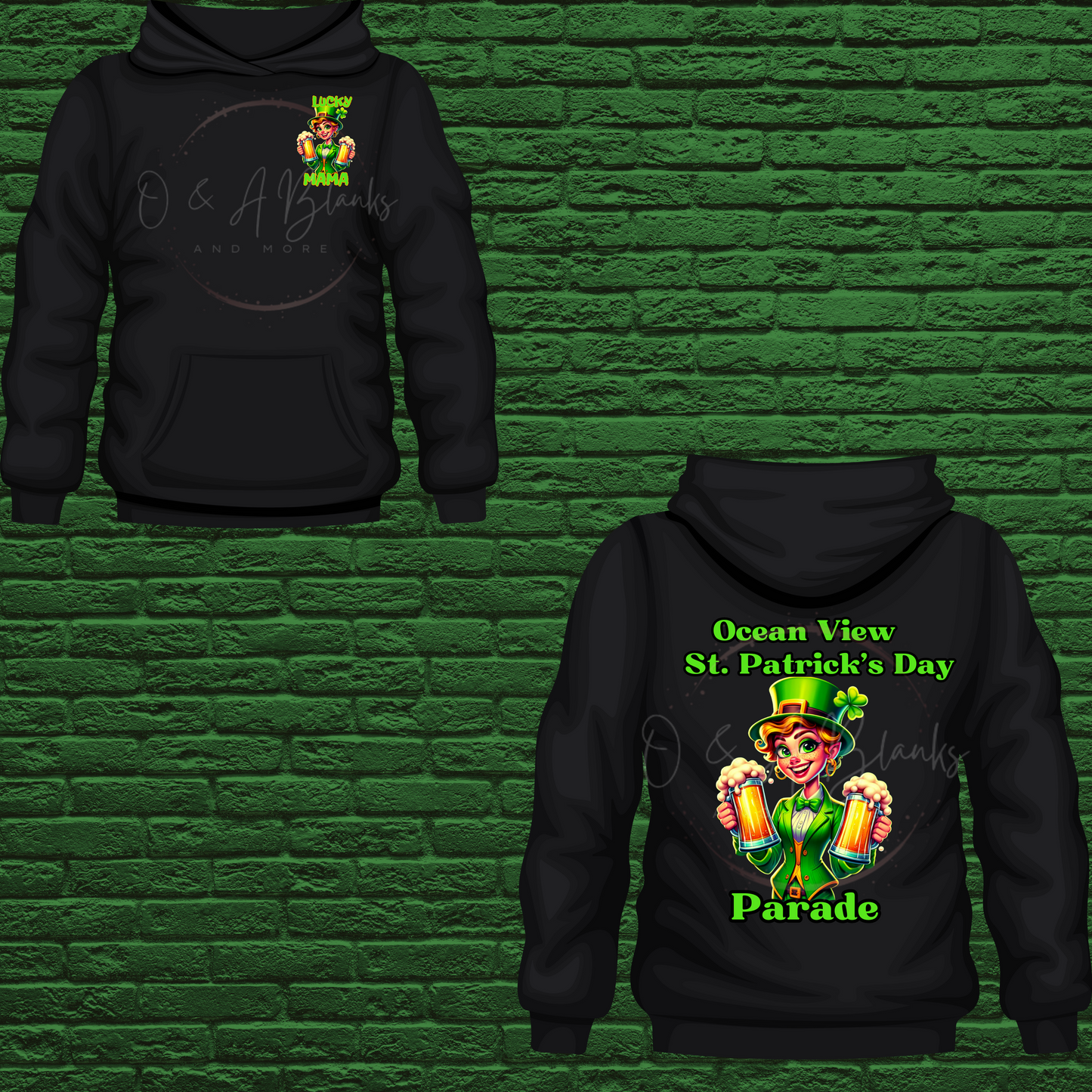 Ocean View St Patricks Day Hoodie