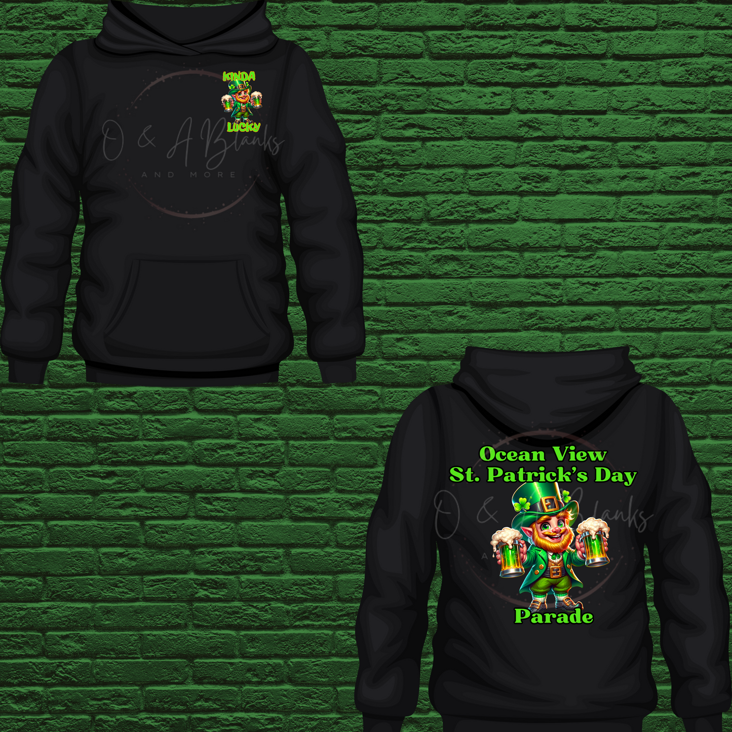 Ocean View St Patricks Day Hoodie