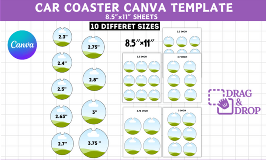 Canva Car Coaster Template