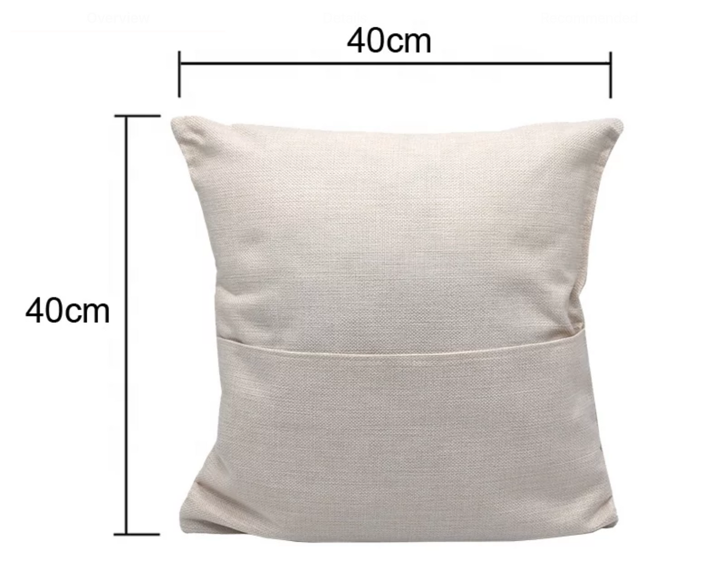 Sublimation Pocket Pillow Case