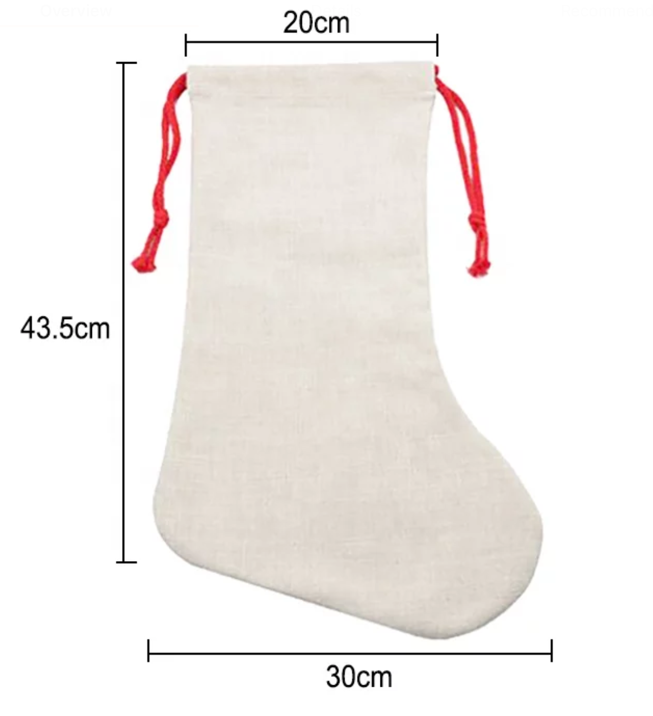 Sublimation Christmas Stockings, Sacks and ornament