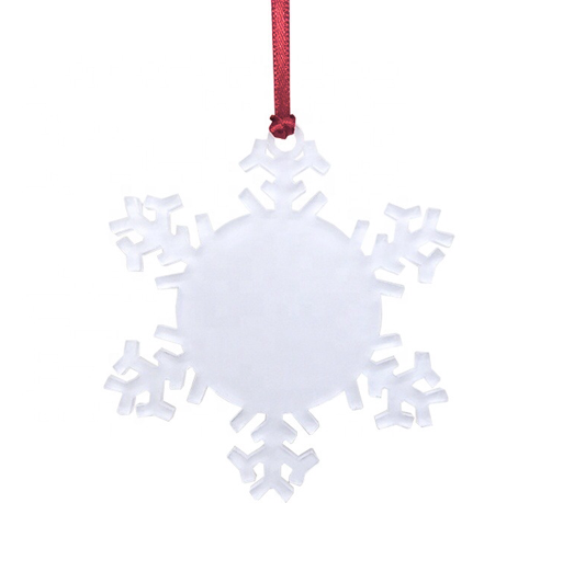 Acrylic Snowflake Sublimation Ornament